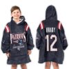 Tom Brady New England Patriots Football Unisex Blanket Hoodie 3