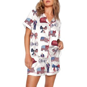 Trump Dance Coquette Bow Pajama Set 1