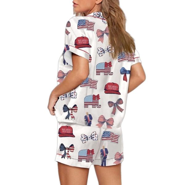 Trump Dance Coquette Bow Pajama Set 3