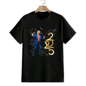 Trump Funny Happy New Year Party 2025 Shirt 1