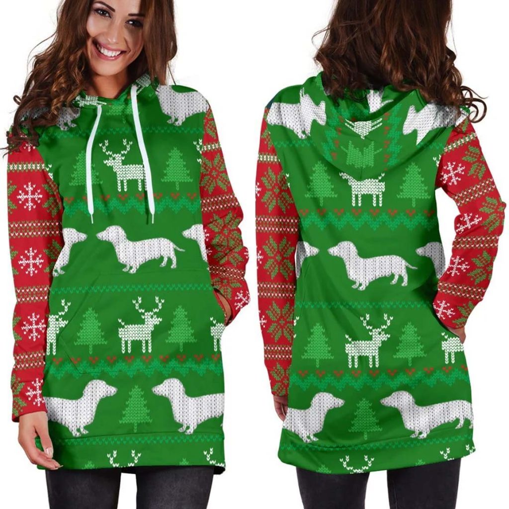 Ugly Christmas Hoodie Dress