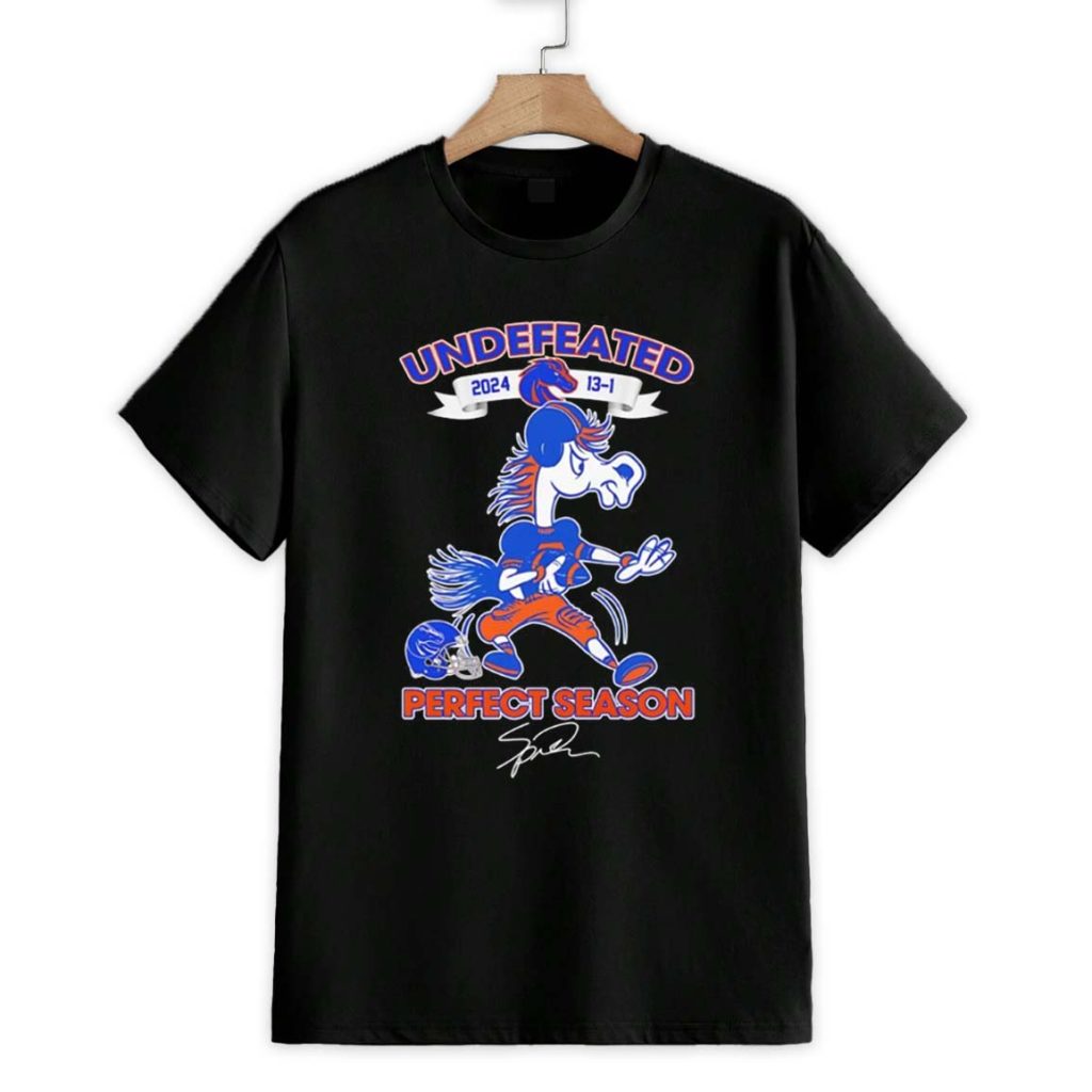 Undefeated 2024 Boise State Broncos Perfect Season Mascot Shirt 1