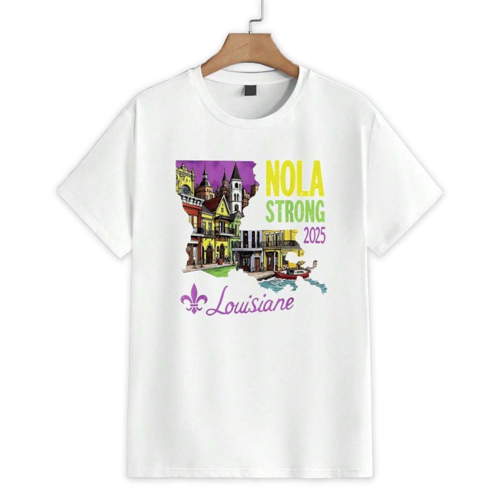 2025 We Stand Nola Strong New Orleans Traveling Lovers Shirt 1