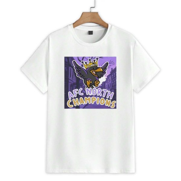 Baltimore Ravens AFC North Champions Comic Shirt 1