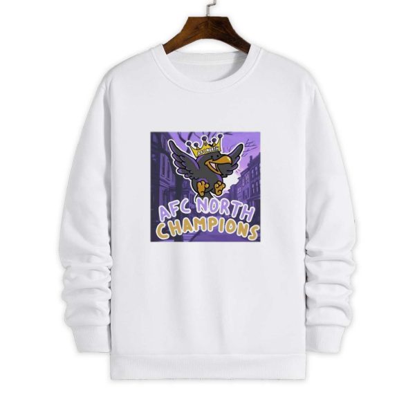 Baltimore Ravens AFC North Champions Comic Shirt 4