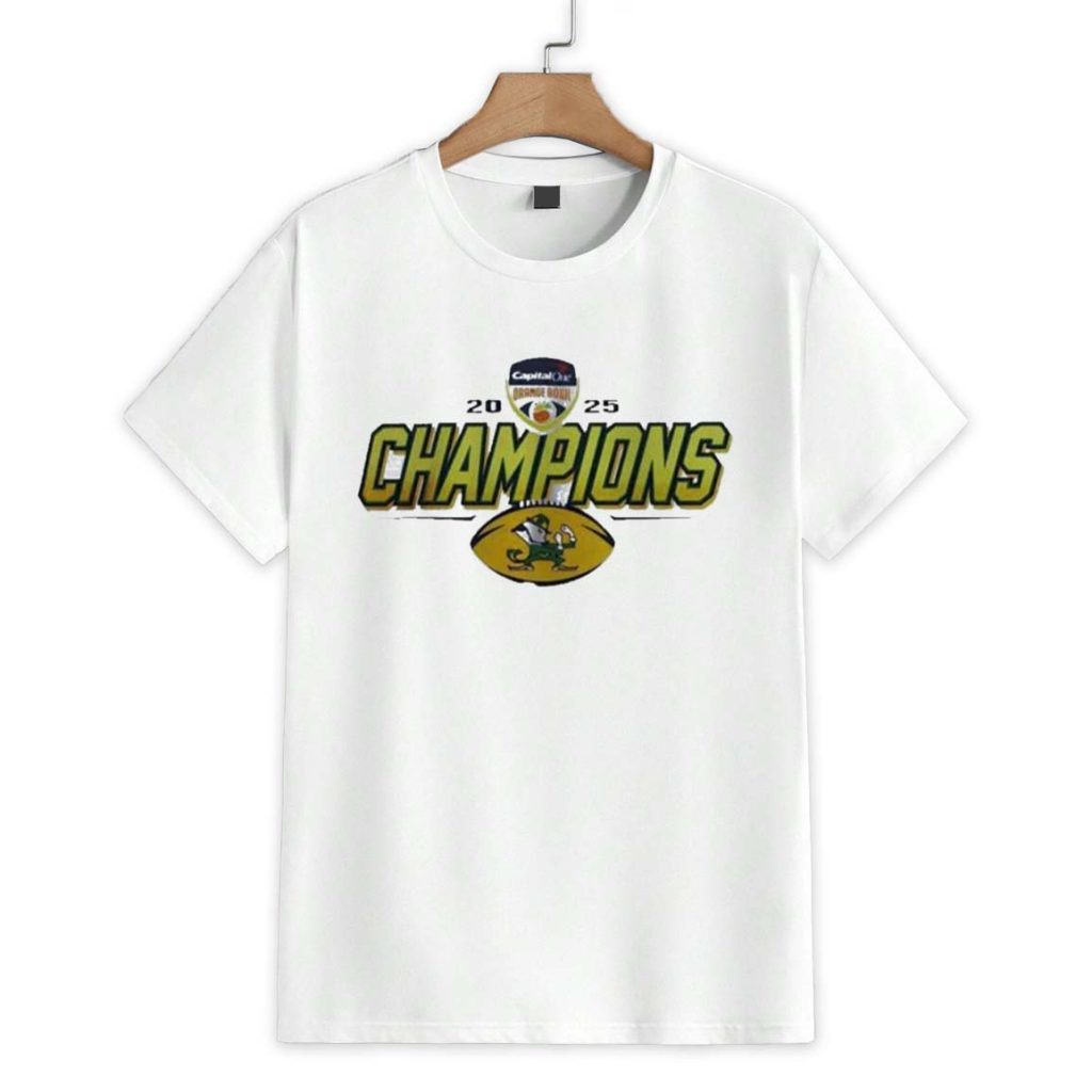 Capital One Orange Bowl 2025 Champions Notre Dame Shirt 1