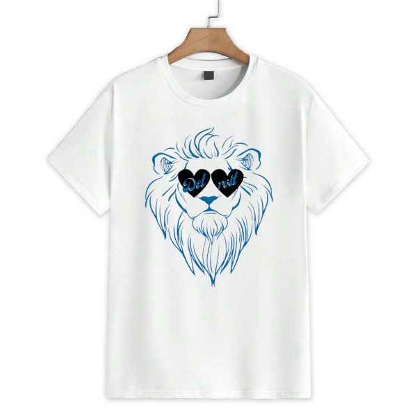 Detroit Lions Heart Eye Valentine Shirt 1