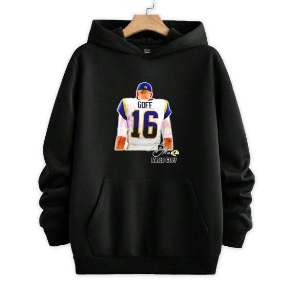 Jared Goff 16 Football Player Signature Shirt 2