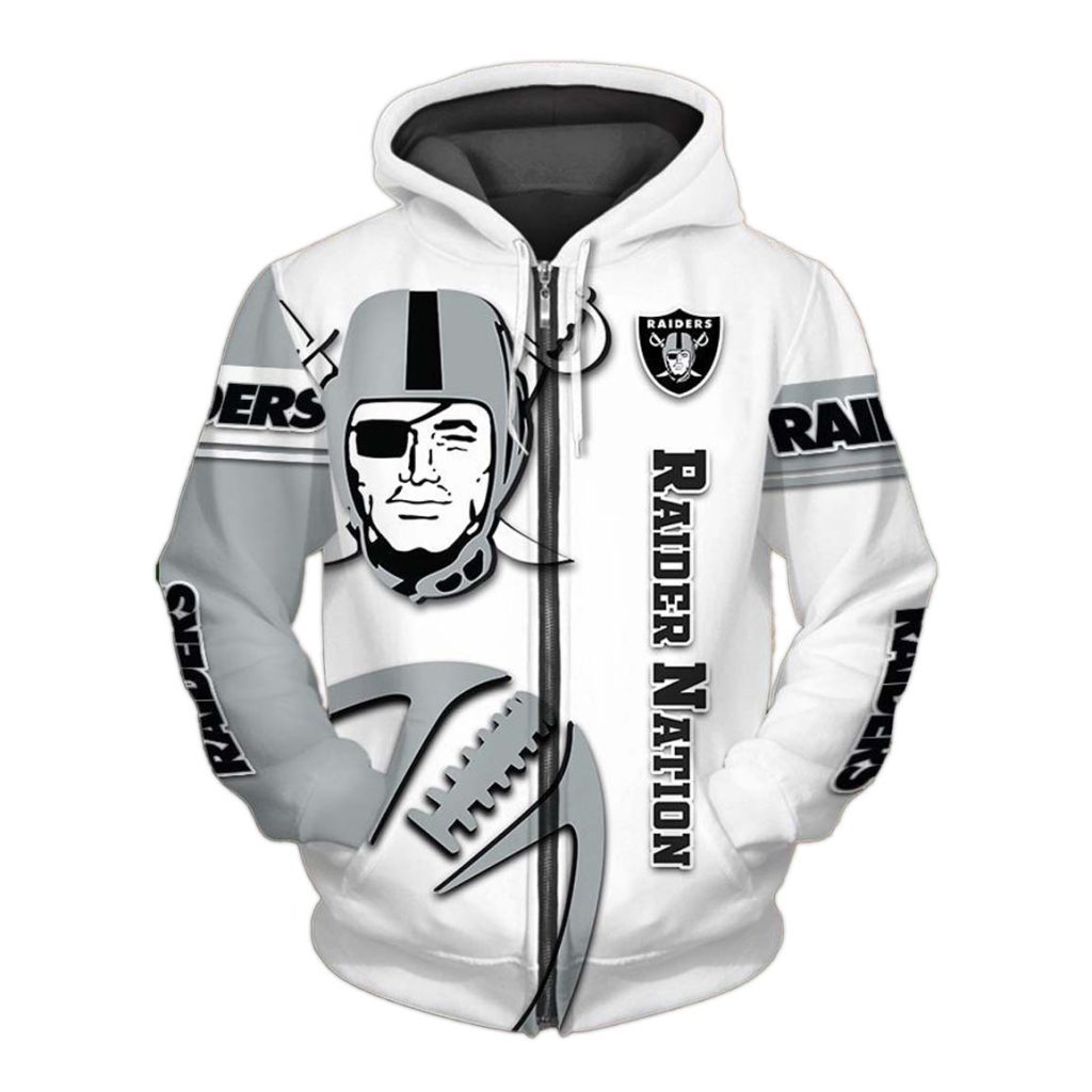 Las Vegas Raiders Zip Up Hoodie 1