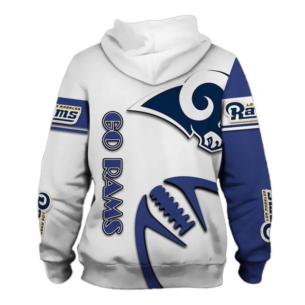 Los Angeles Rams Zip Up Hoodie 2