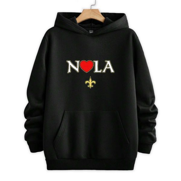 Love Nola New Orleans Fleur De Lis Heart NOLA Shirt 2