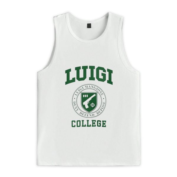 Luigi Mangione Deny Defend Depose College Logo Shirt 3