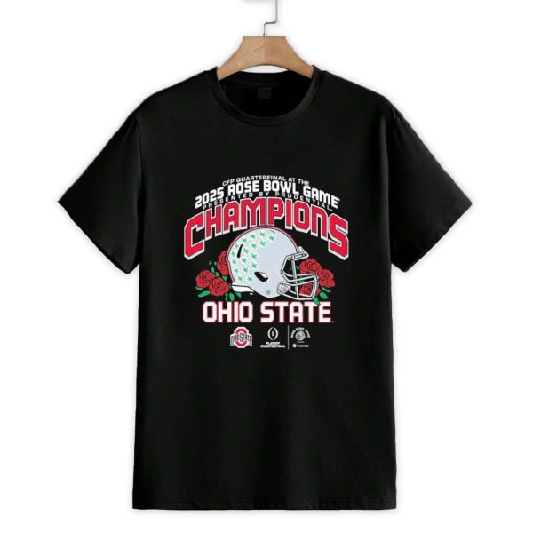 Ohio State Buckeyes 2025 Rose Bowl Champions Helmet Shirt 1