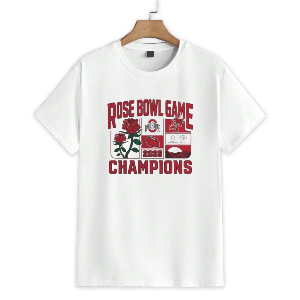 Ohio State Buckeyes 2025 Rose Bowl Champions Victory Ahead Shirt 1