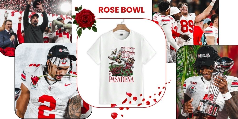 Ohio State Buckeyes Duck Hunt In Pasadena Rose Mascot Shirt