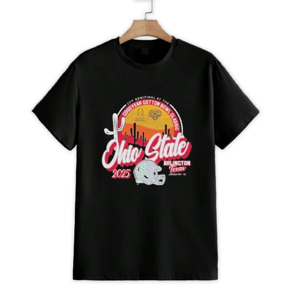 Ohio State Buckeyes Football Playoff 2025 Cotton Bowl Arlington Texas Shirt 1