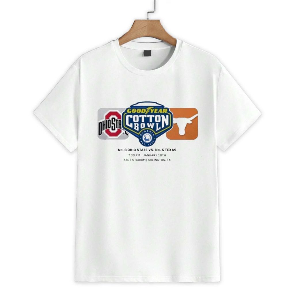 Ohio State Buckeyes Vs Texas Longhorns Cotton Bowl Good Year Logo Shirt 1