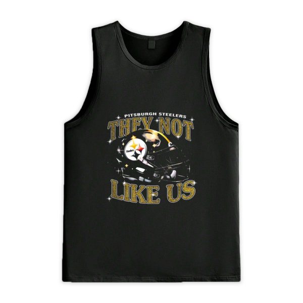 Pitsburgh Steelers They Not Like Us Football Helmet Shirt 3