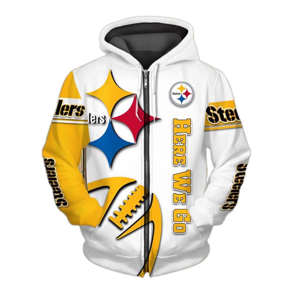 Pittsburgh Steelers Zip Up Hoodie 1