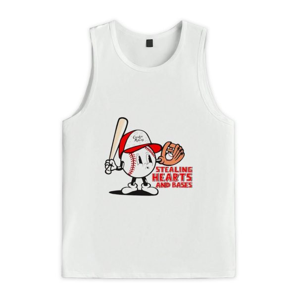 Stealing Hearts And Bases Baseball Cartoon Shirt 3