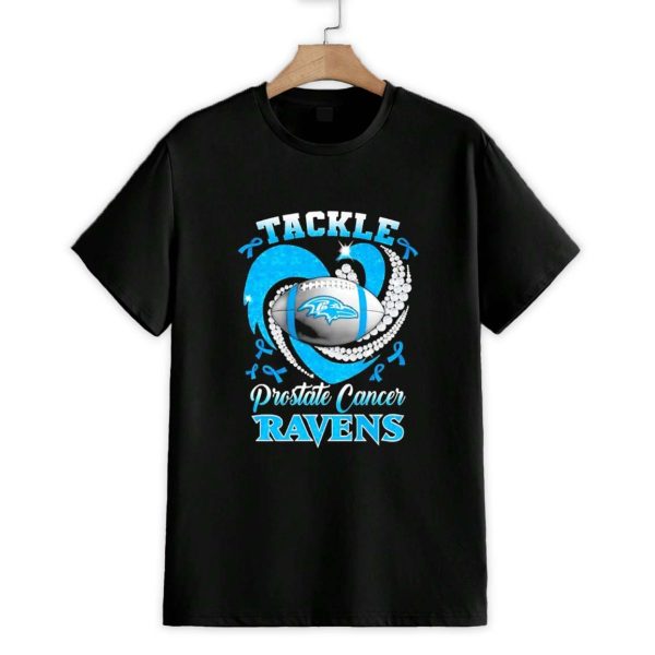 Tackle Prostate Cancer Baltimore Ravens Football Logo Shirt 1