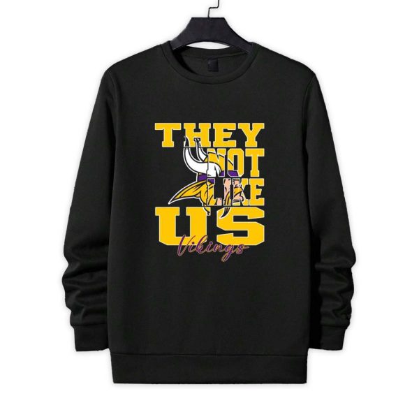 They Not Like Us Minnesota Vikings Football Shirt 4