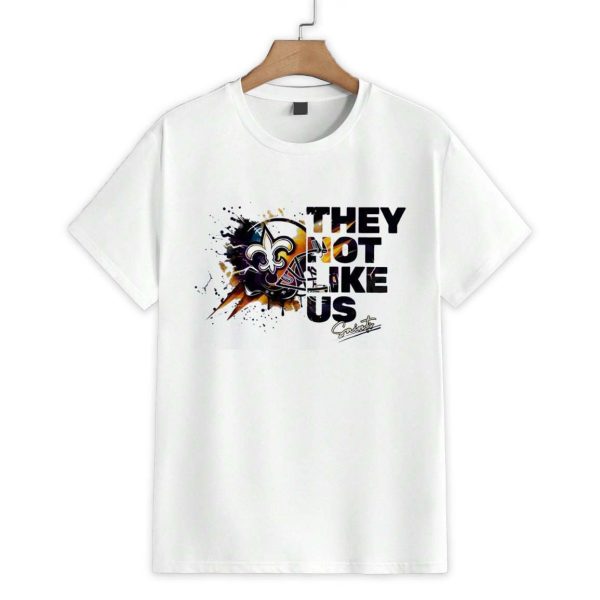 They Not Like Us New Orleans Saints Football Helmet Shirt 1