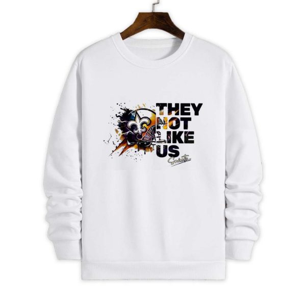 They Not Like Us New Orleans Saints Football Helmet Shirt 4