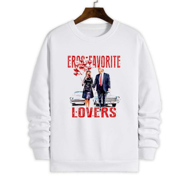 Trump and Melania Eros Favorite Lovers Valentine 2025 Shirt 4