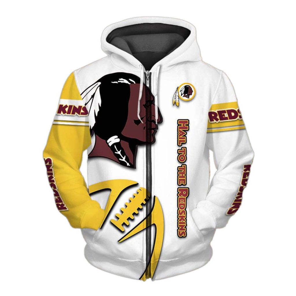 Washington Redskins Zip Up Hoodie 1