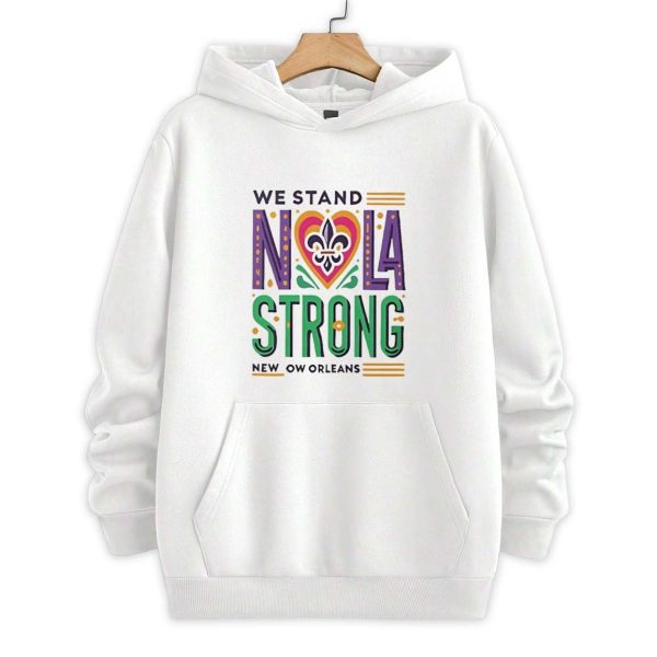 We Stand NOLA Bourbon Street Strong New Orleans Mardi Gras Shirt 2